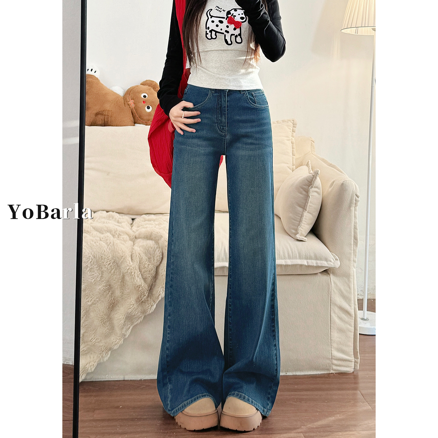 修饰各种腿型，超显瘦的牛仔裤