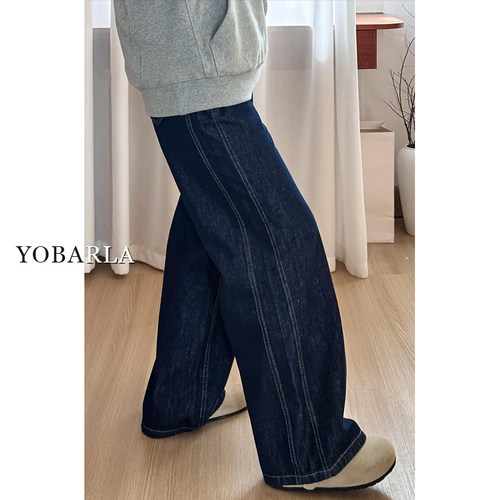 显瘦天花板，闭眼入的阔腿牛仔裤