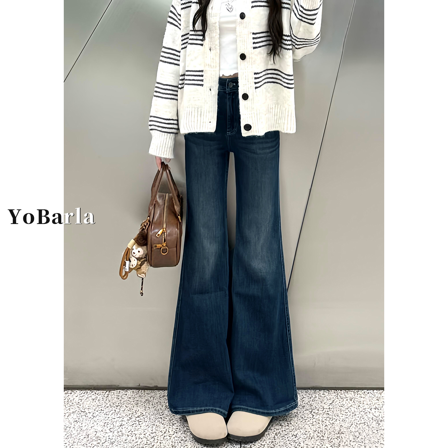 专治腿粗，不挑腿型的微喇牛仔裤