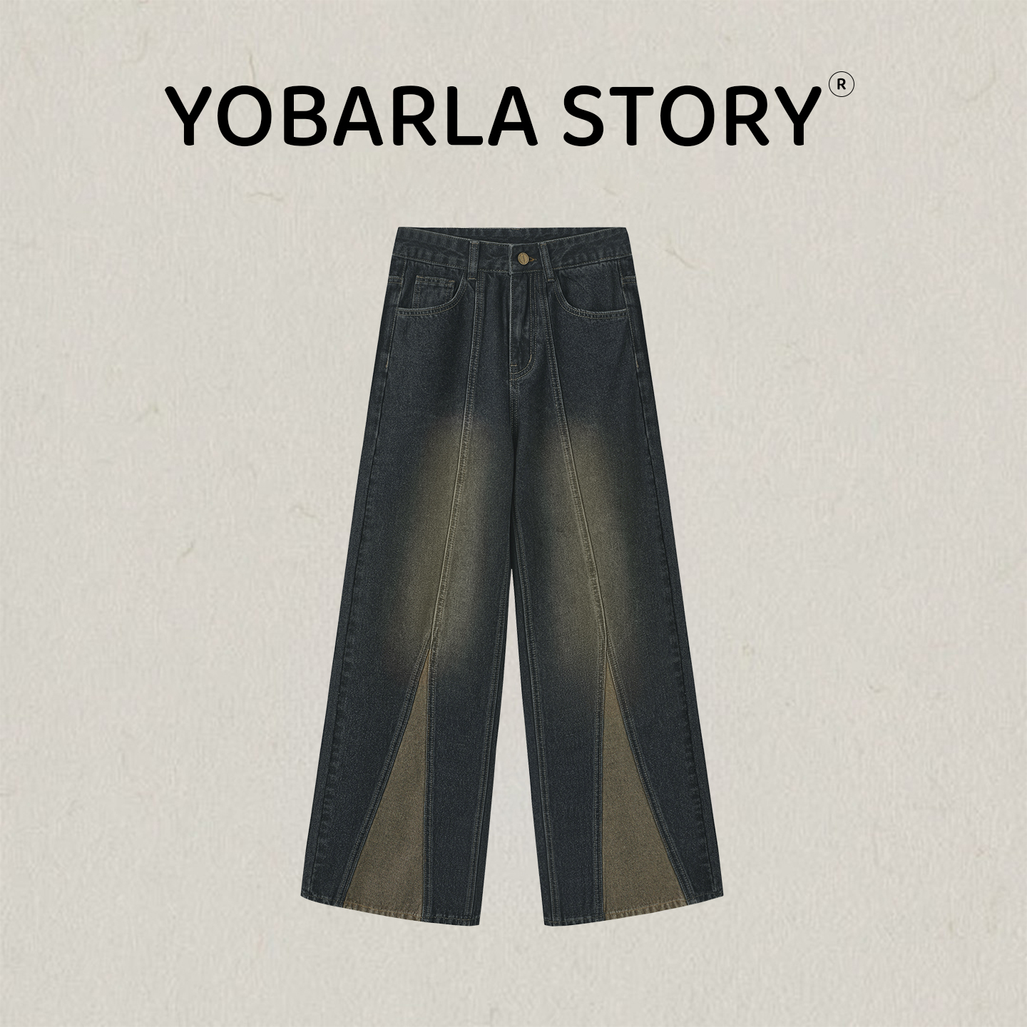 修饰腿型，百搭显瘦的阔腿牛仔裤