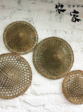 农家乐火锅店土菜馆挂墙乡村竹编