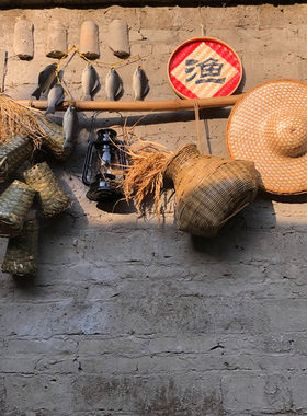 农家乐火锅店渔村景点怀旧壁饰