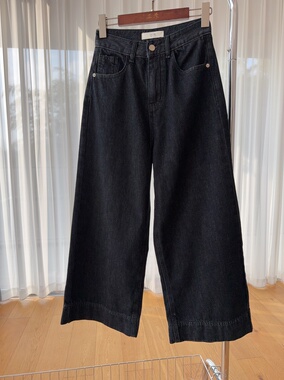 2833-1新品韩系高品质高腰显瘦直筒裤女秋冬抓绒百搭休闲裤阔腿裤