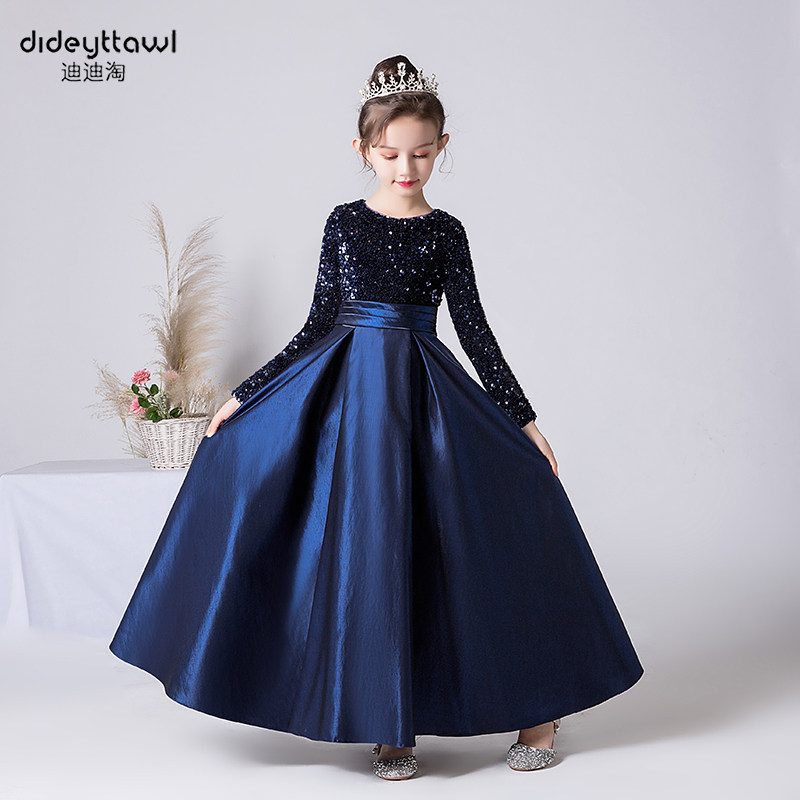 儿童高端礼服女童小提琴演奏礼服裙长袖主持人中大童钢琴演出服冬,童装/婴儿装/亲子装,儿童礼服,淘宝优惠券,粉丝福利购,淘宝优惠卷