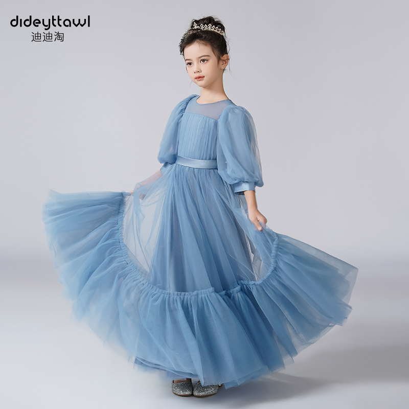 迪迪淘女童生日礼服网纱公主裙