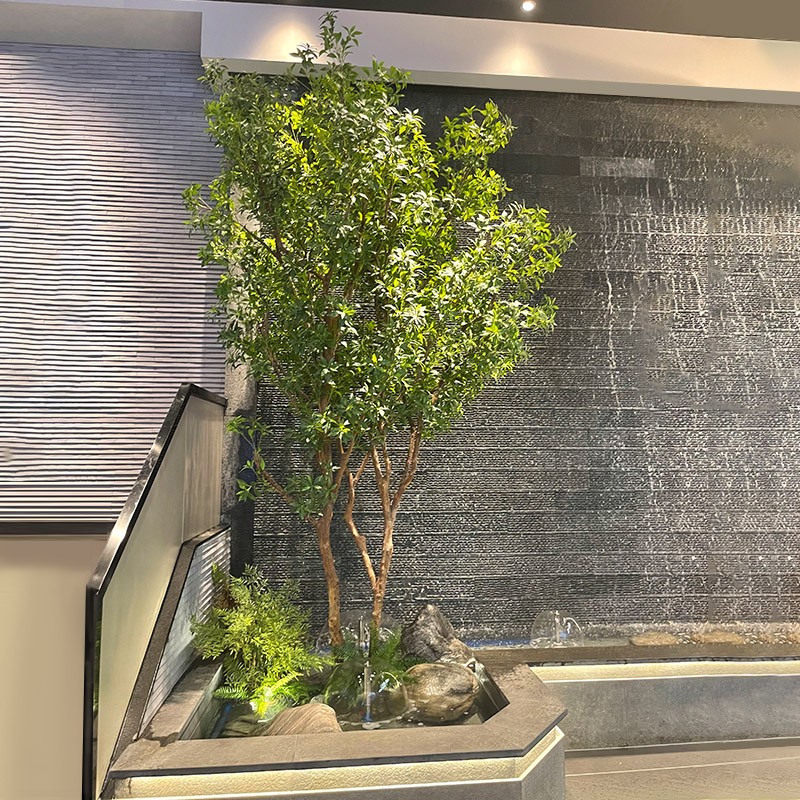 马醉木假树大型定制仿真树商场酒店景观仿真树假绿植装饰树摆件