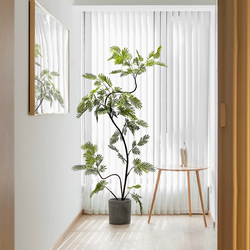 仿真绿植密尔猴耳环落地盆栽摆件室内客厅装饰大型轻奢仿生假植物