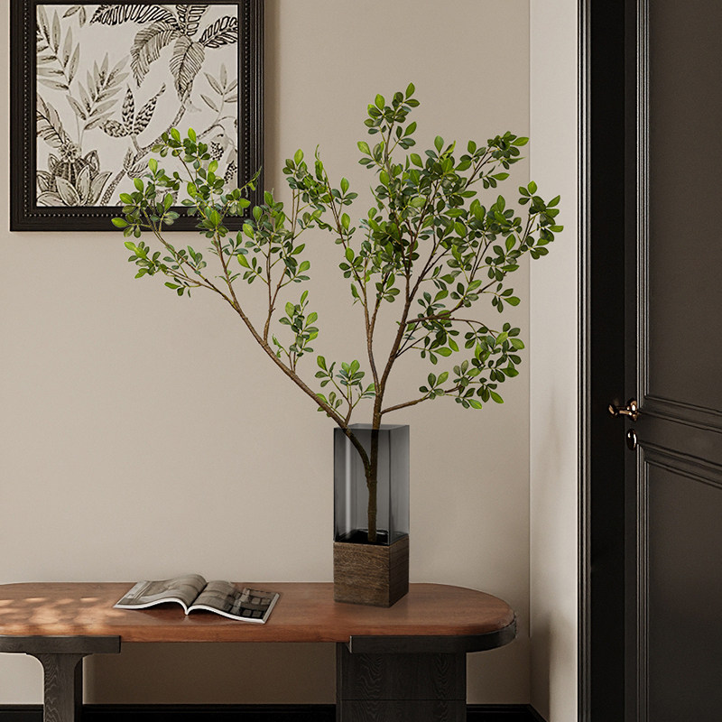 海虹雅林仿真绿植假桌面植物室内客厅电视柜高端轻奢九里香摆件,家居饰品,仿真植物盆景,淘宝优惠券,粉丝福利购,淘宝优惠卷
