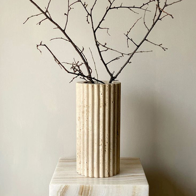 海虹雅林天然洞石装饰高级轻奢