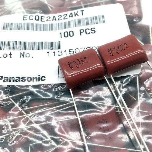 松下 Panasonic CBB薄膜电容ECQE 0.22uf 224 220nf 250v 2A 15MM