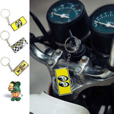 mooneyes ratfink芬克鼠复古机车改装文化钥匙扣 钥匙链 钥匙挂件