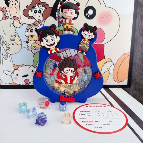 卡通乳牙收纳盒儿童牙齿胎毛纪念收藏换牙保存收集瓶储存男孩女孩