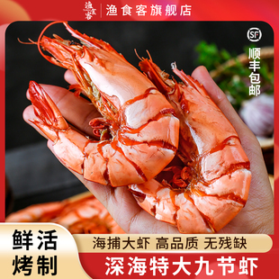 九节虾干即食大号大烤竹节虾干干虾500g水产干货非特级对虾干海鲜