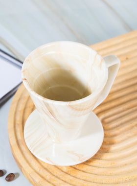 V27度滤杯 一人份手冲咖啡滴滤杯 小脆筒V30锥形滤杯陶瓷家用滴漏