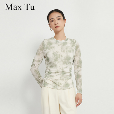 显瘦薄显瘦网布女长袖