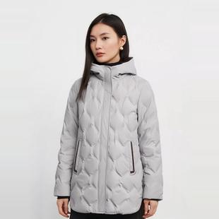 显瘦保暖外套时尚 Max 宽松大码 2024年冬新款 休闲连帽羽绒服 Tu女装