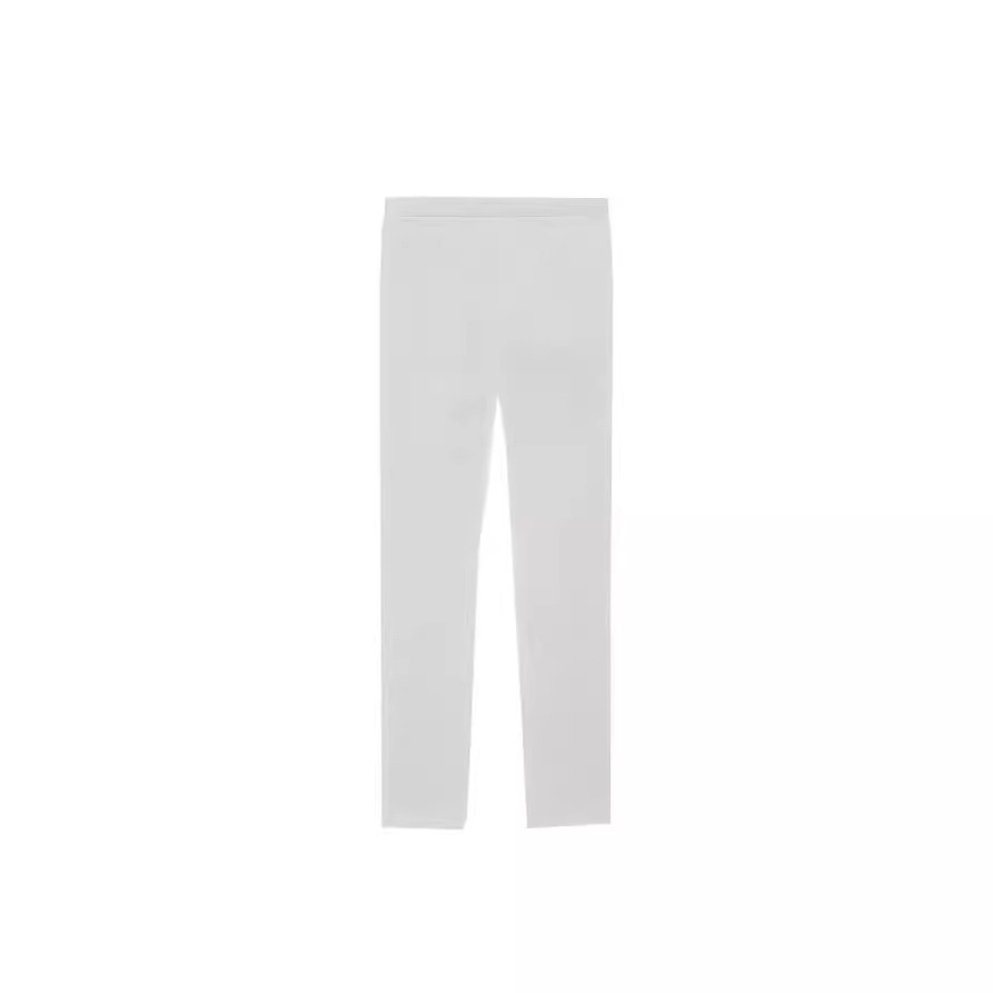 2022SS- Essentials-绒布直筒裤 小字logo植绒印花