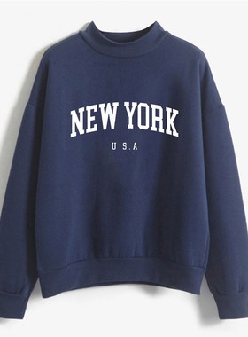 2024年跨境卫衣高领款速卖通亚马逊独立站女装wish现货TEMU