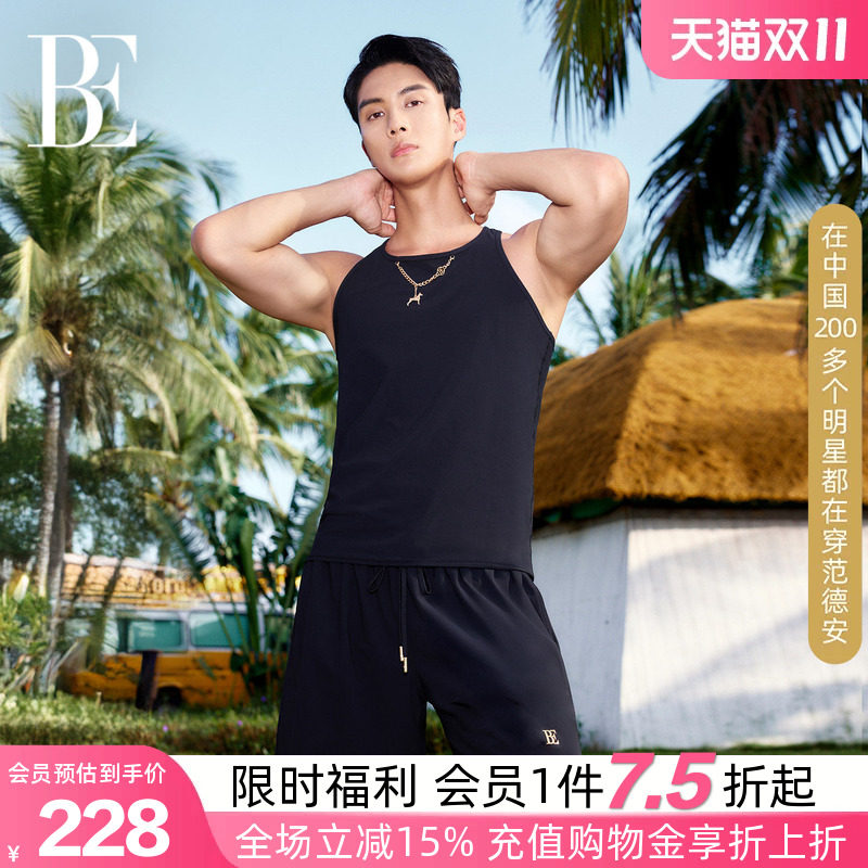 BE范德安汪星人男士游泳背心时尚