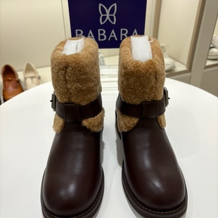 BABARA BBI837 韩国代购 中筒靴 5J20 2025秋 不退换全韩百货