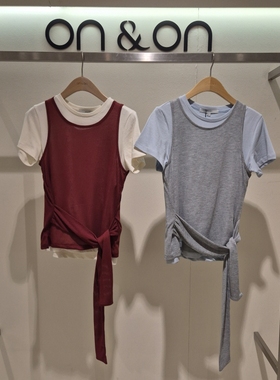 COTA 韩国代购 ON&ON/安乃安2026春 百搭T恤 NMW6ME301 6B06