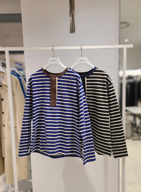 COTA 韩国代购 TOMBOY 2026春 休闲条纹T恤 91061-22102 6A08