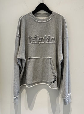 不退换全韩百货MATINKIM韩国代购2025冬 卫衣 MK259OMT008M 5L05