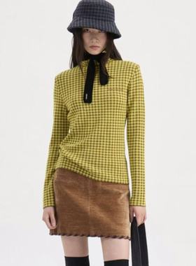 不退换全韩百货LUCKYCHOUETTE韩代25秋针织衫 LFWA-W25310 5J18