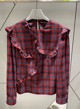 不退换全韩百货LUCKYCHOUETTE韩代25秋休闲衬衫 LFSA-W25400 5K05