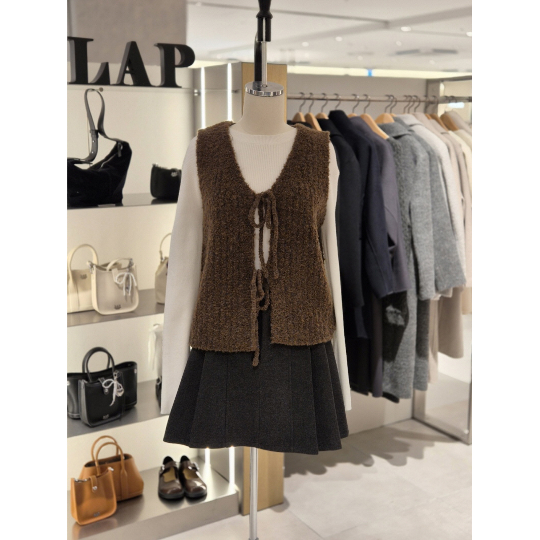 全韩百货 LAP 韩国代购 2025冬 百搭毛针织衫 AR4KVB60 5K24