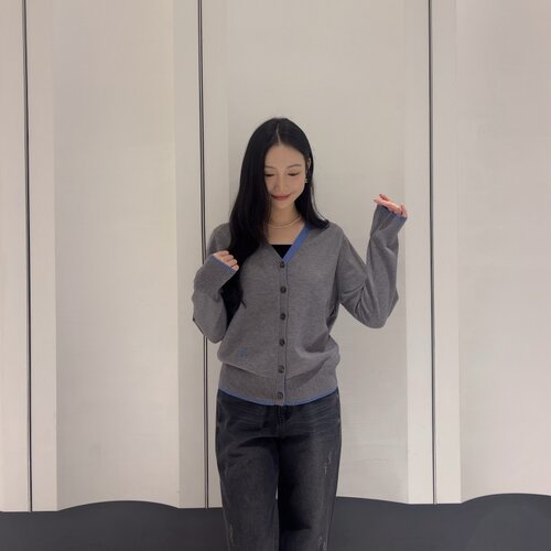 不退换COTA韩国代购VISITINNEWYORK 2026秋针织开衫 VC9GD94 6H22