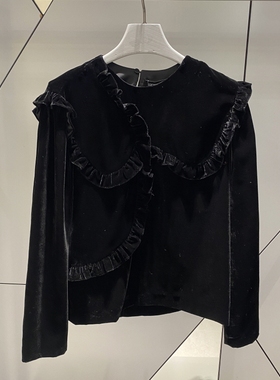 不退换全韩百货LUCKYCHOUETTE韩代25冬衬衫 LFSA-W25405 5K05