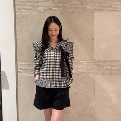 【小恩推荐】不退换COTA LUCKYCHOUETTE26春衬衫LFSA-S26230 6A28