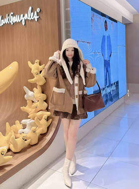 【小珍推荐】全韩百货 LAP 韩国代购25冬 时尚外套 AR4MZA60 5K15