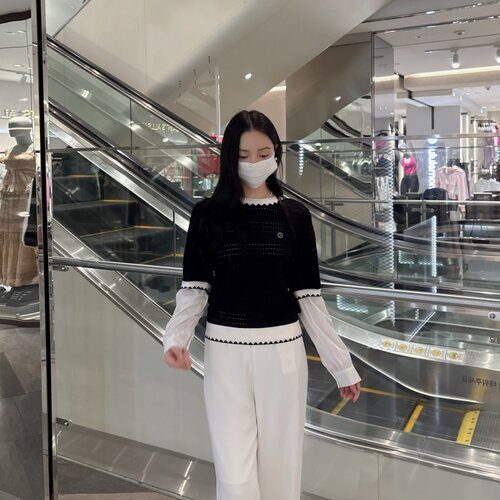 COTA韩国代购 DEVASTEE 25冬毛针织衫 DSFDVKT04(SA) 5K27