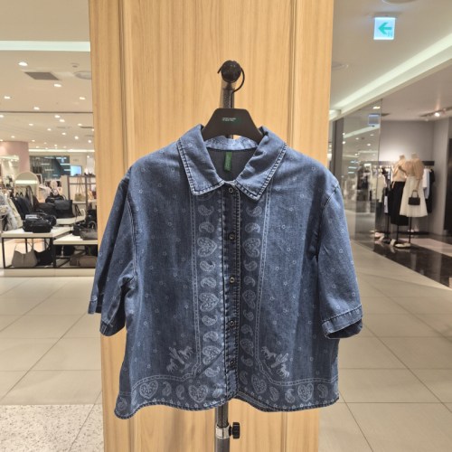 COTA 韩国代购 BENETTON 2026夏 百搭衬衫 BABL77-631 6F01