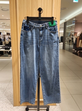 全韩百货 BENETTON 韩国代购 2025秋 牛仔长裤 BADP23-541 5I12