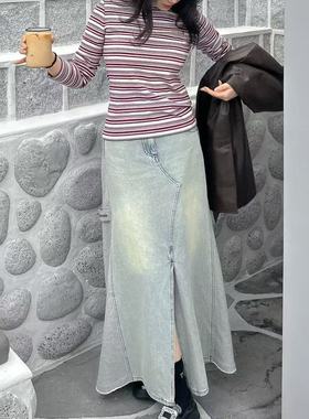 不退换全韩百货LUCKYCHOUETTE韩代25秋半身裙 LFPD-A25170 5I03