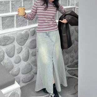 5I03 A25170 不退换全韩百货LUCKYCHOUETTE韩代25秋半身裙 LFPD