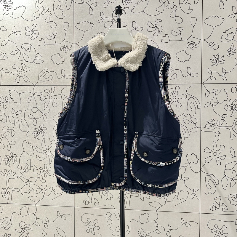 不退换全韩 THURSDAYISLAND 韩代25秋马夹 T258MVT952W 5J29