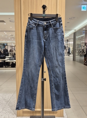 全韩百货 BENETTON 韩国代购 2025秋 牛仔长裤 BADP10-541 5I12