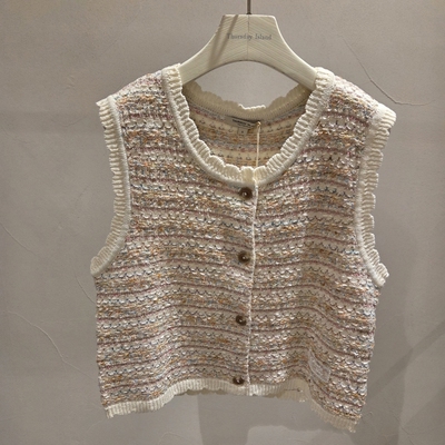 不退换COTA 韩代THURSDAYISLAND 26春时尚马夹 T262MVT133W 6B06