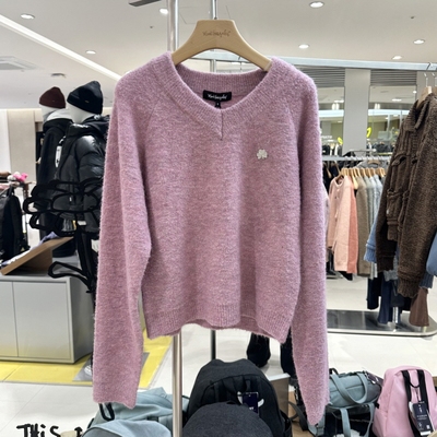 不退换全韩 MARKGONZALES 韩国代购25冬毛针织衫 Z254WKT520 5L18