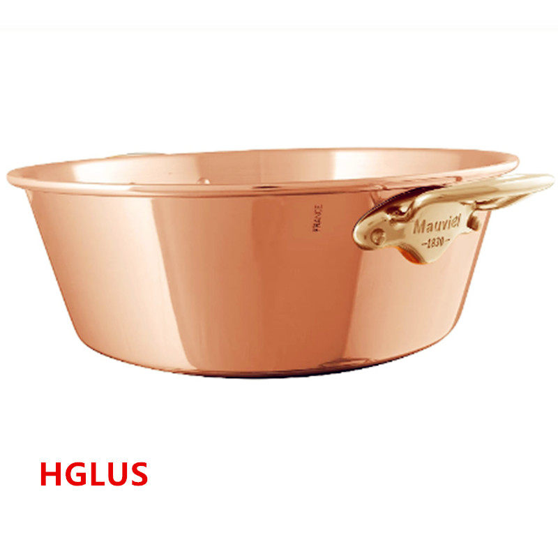 法国Mauviel 1830纯铜果酱锅36公分高12公分