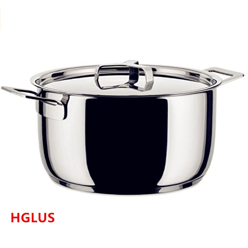 意大利Alessi不锈钢汤锅炖锅煮锅24公分