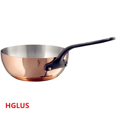 法国Mauviel 1830铜不锈钢煎炒锅汁锅煮锅20公分