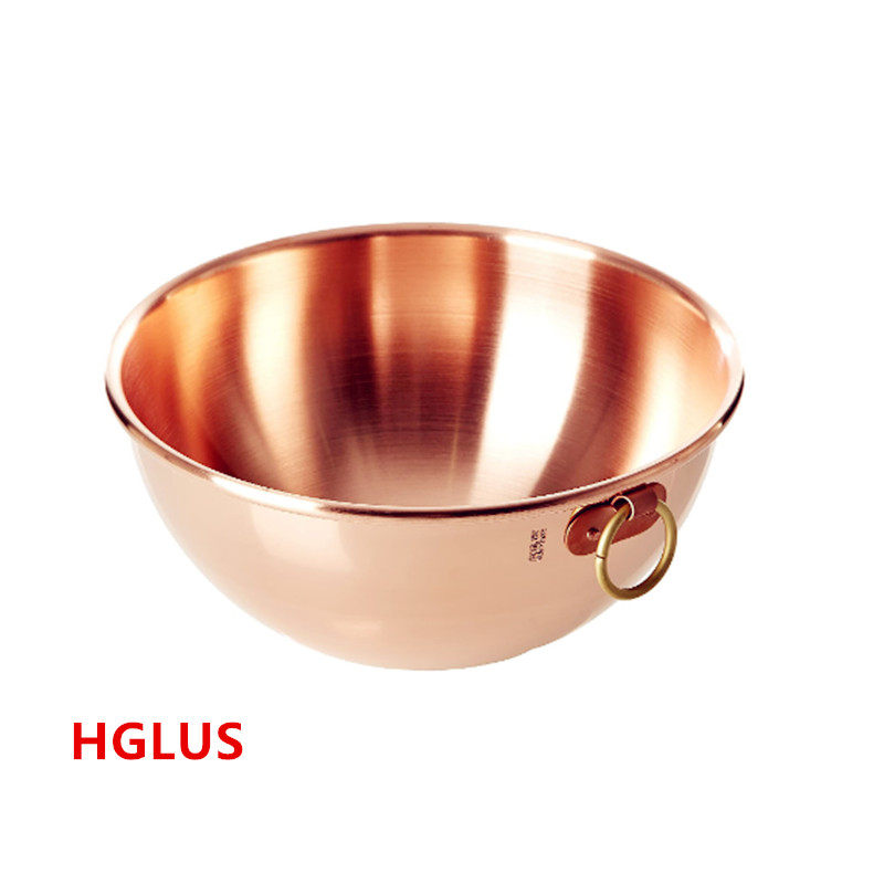 法国Mauviel 1830纯铜打蛋碗打泡碗26公分深15公分