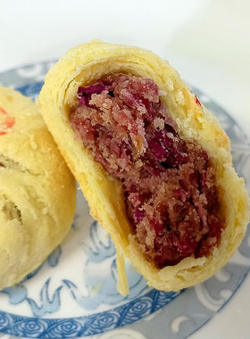 淄博博山清梅居糕点【鲜花饼】250g 清真