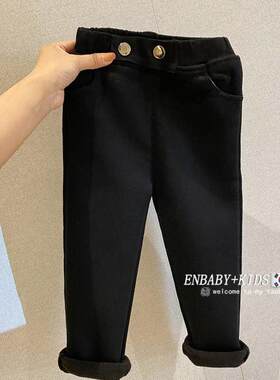 儿童儿童加绒秋冬款裤子