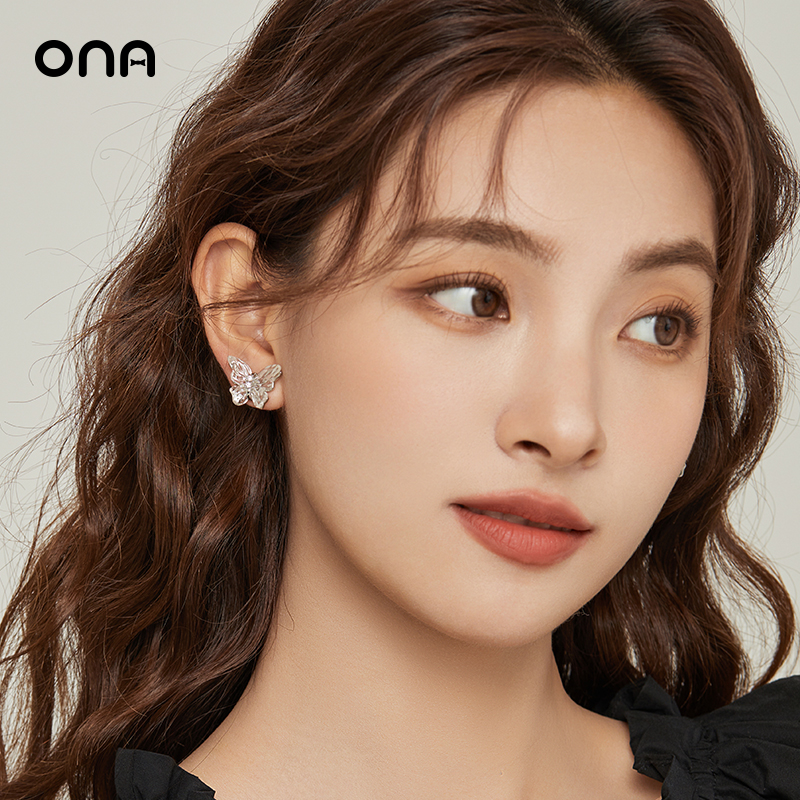 ona蝴蝶小众设计高级感耳环女